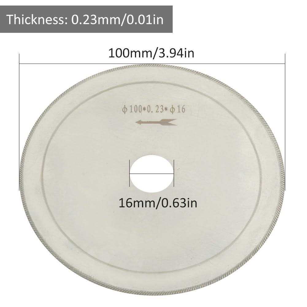 Ultra Thin Diamond Lapidary Saw Blade Gems Jewelry Cutting Blade 10pcs - Image 4