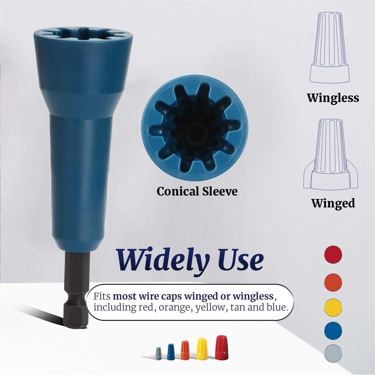 Wire Nut Twister, Wire Twister Tool, Wire Twisting Tool & Spin Twisting Wire Connector Socket, Wire Twister Tool for Drill and Wire Connector Driver - Image 3