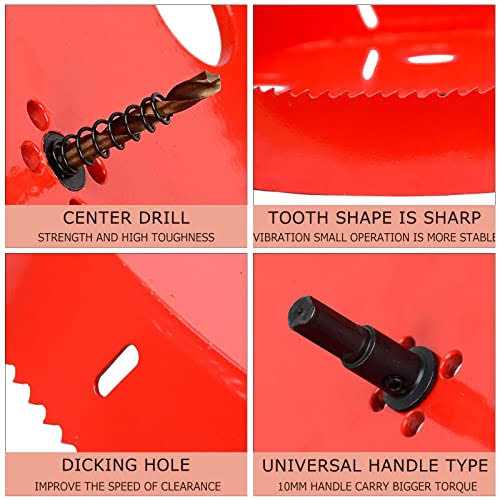 Bi-Metal Hole Saw HSS Hole Cutter Heavy Duty for Drilling Wood Plastic Plywood Ceiling Thin Metal - Image 3