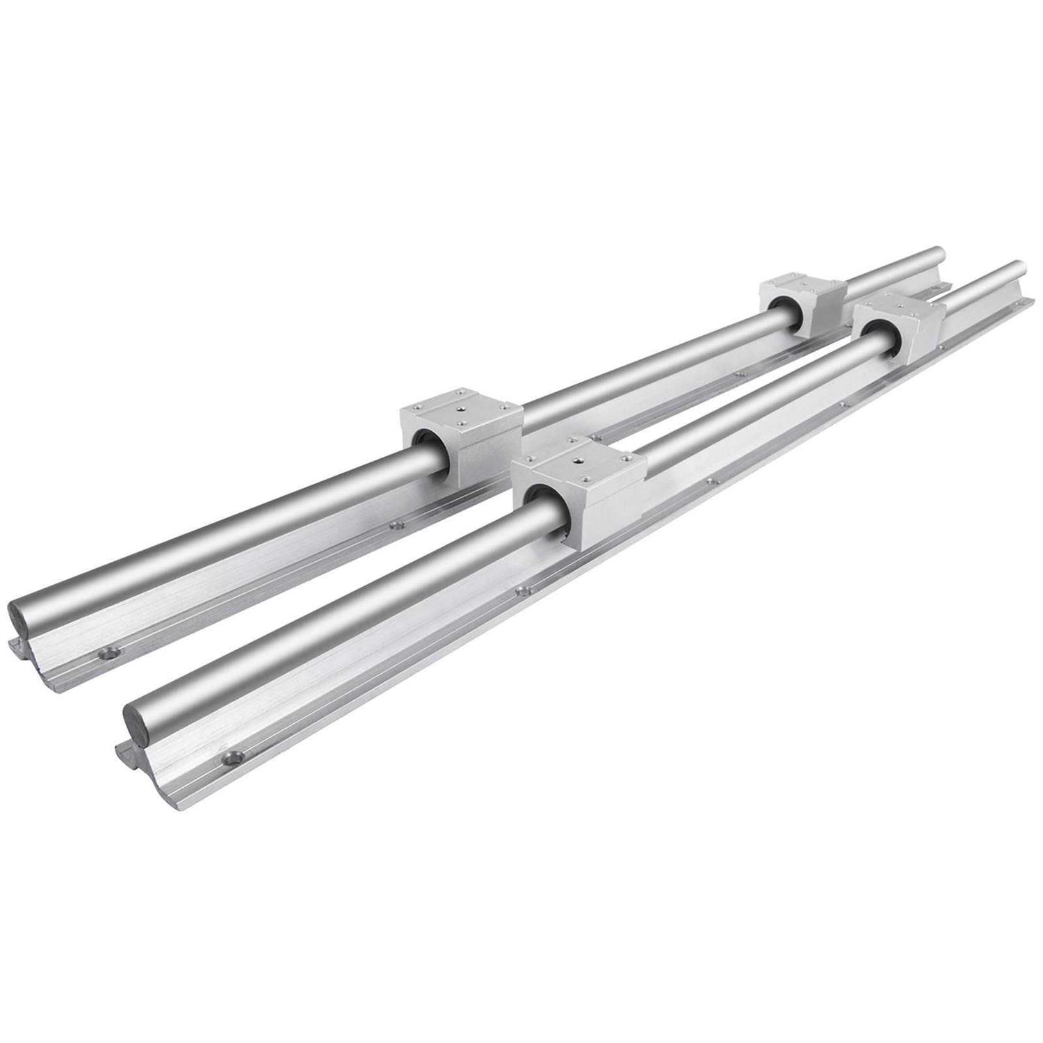 VEVOR Linear Rail Set, SBR20 2 PCS SBR20 4 PCS SBR20UU Slide Blocks, Linear - Image 4