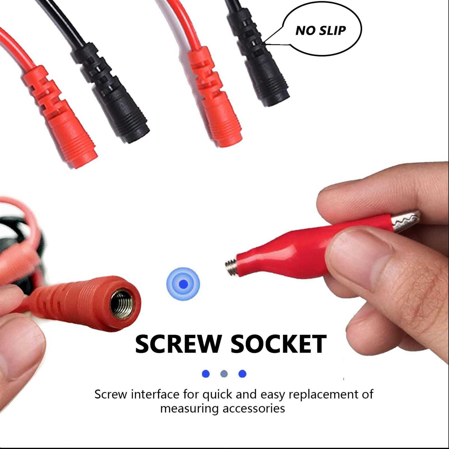 Premium 16 in 1 Multimeter Test Leads Kit Digital Probes & Leads Set with Replaceable Testing Pen - Image 4