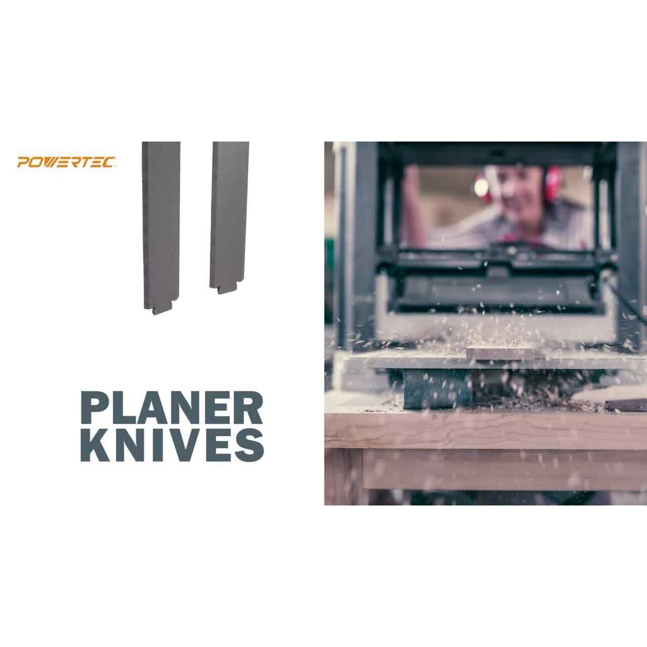 POWERTEC 148032 6 in. High-Speed Steel Jointer Knives for Delta 37-658 - Image 4