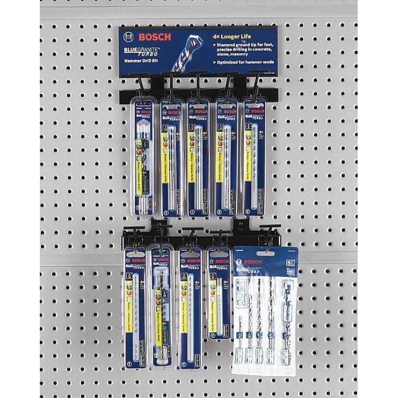 Bosch 5 pc. BlueGranite Turbo Hammer Drill Bit Set HCBG500T - Image 4