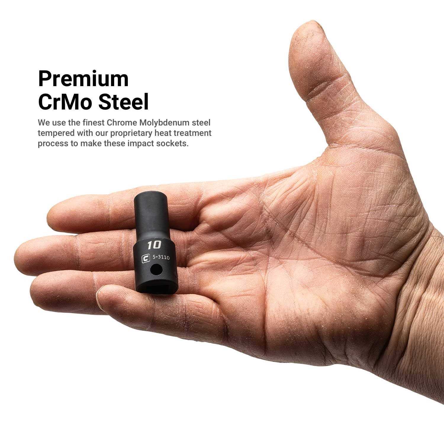 Capri Tools 3/8 in. Drive Semi-Deep Impact Sockets Set CP53000-15MX - Image 5