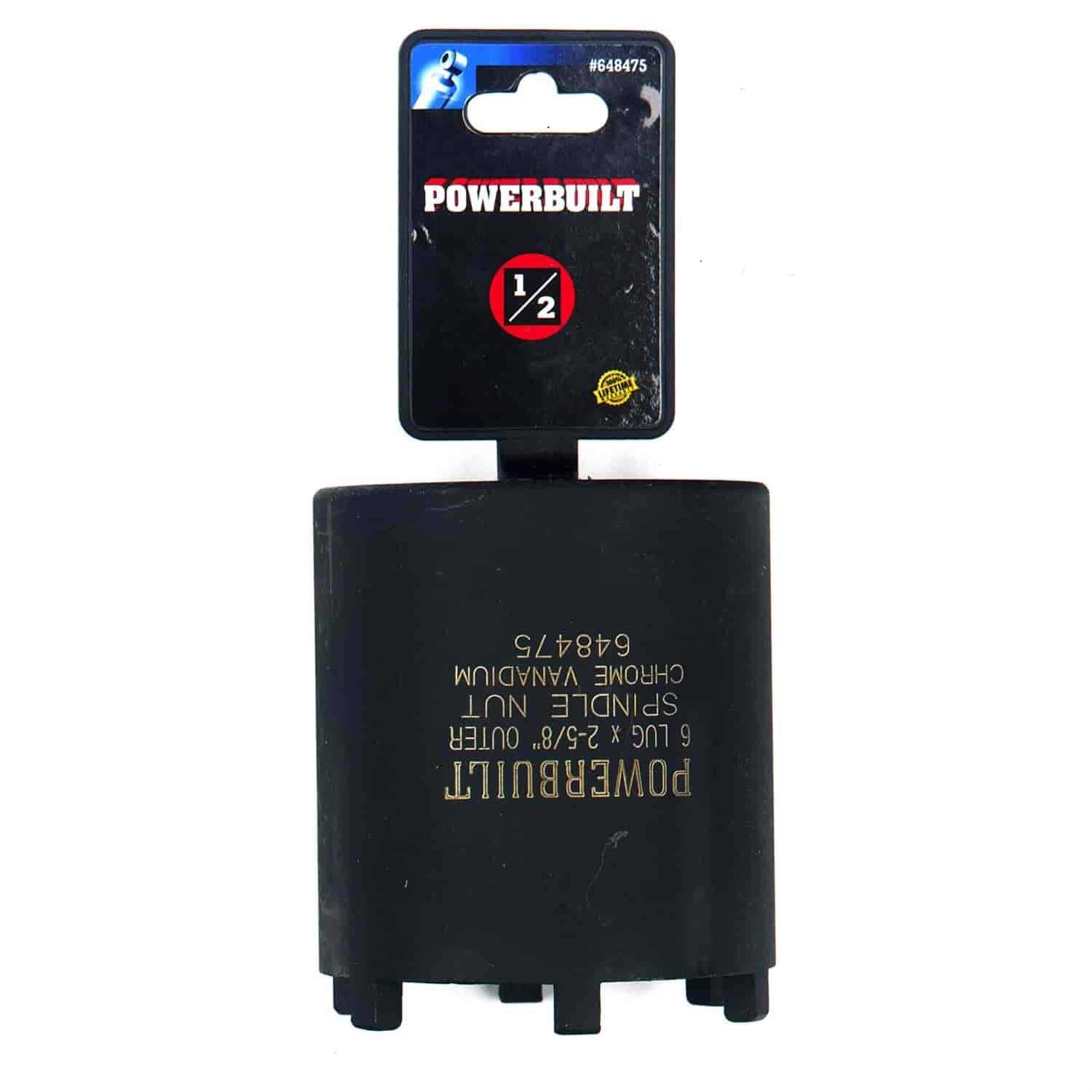 Powerbuilt 648475 6 Lug Spindle Nuit Socket