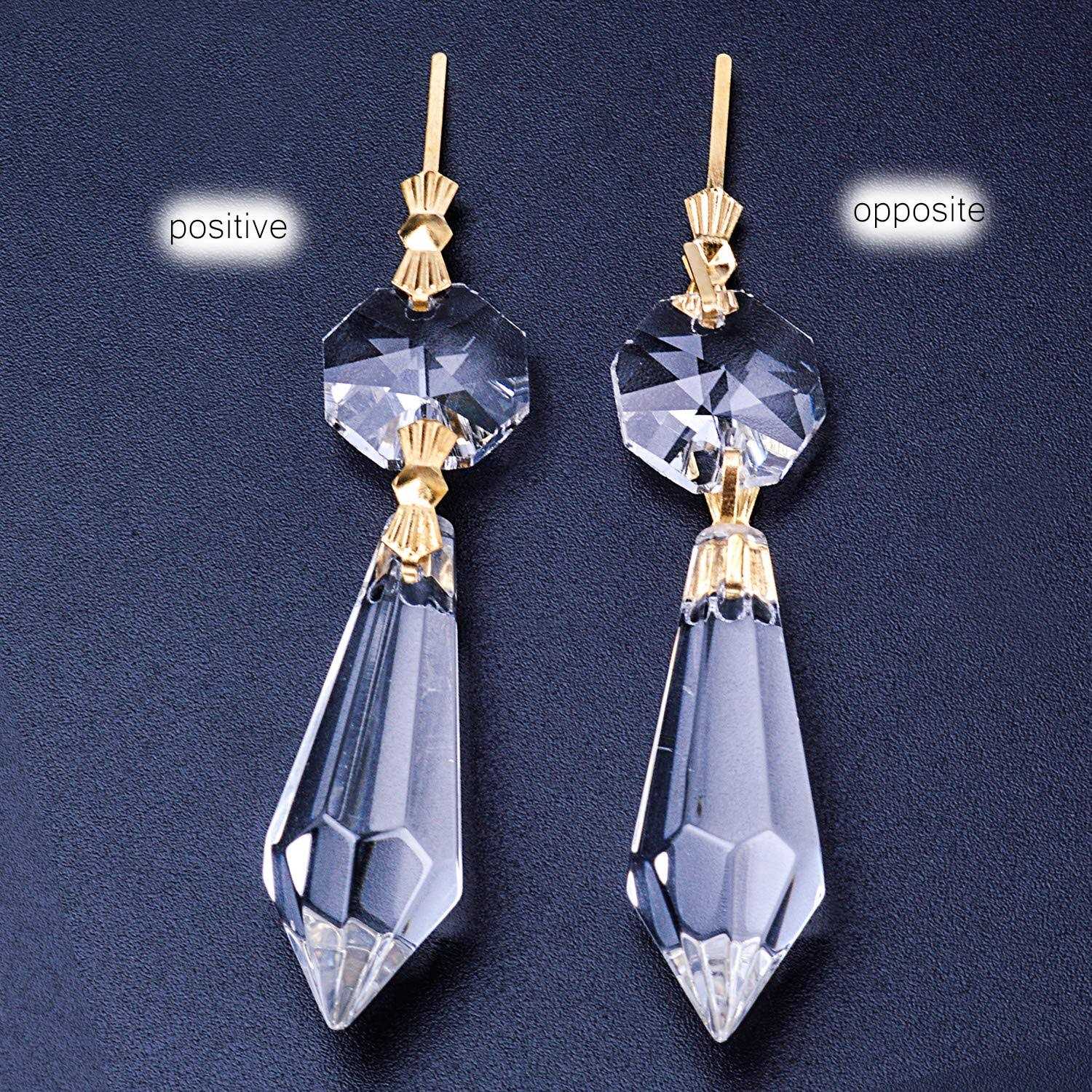 Bronagrand 38mm Replacement Clear Chandelier Icicle Crystal Prisms Octogan Crystal Bead for Lamp Decoration - Image 3