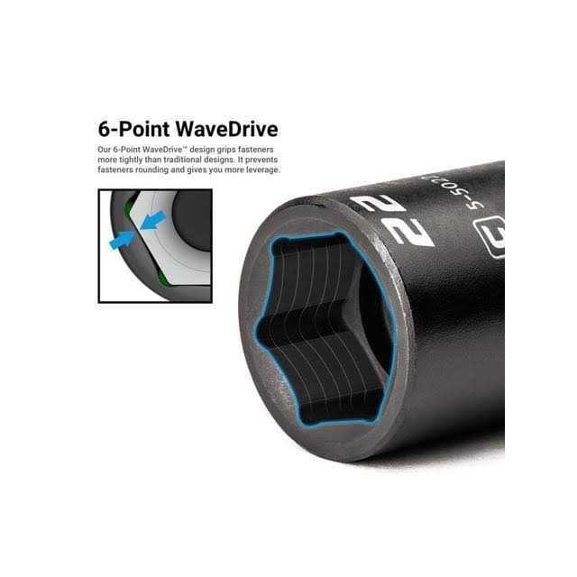 Capri Tools 3/8 in. Drive Stubby Impact Socket Set CP53450 - Image 5