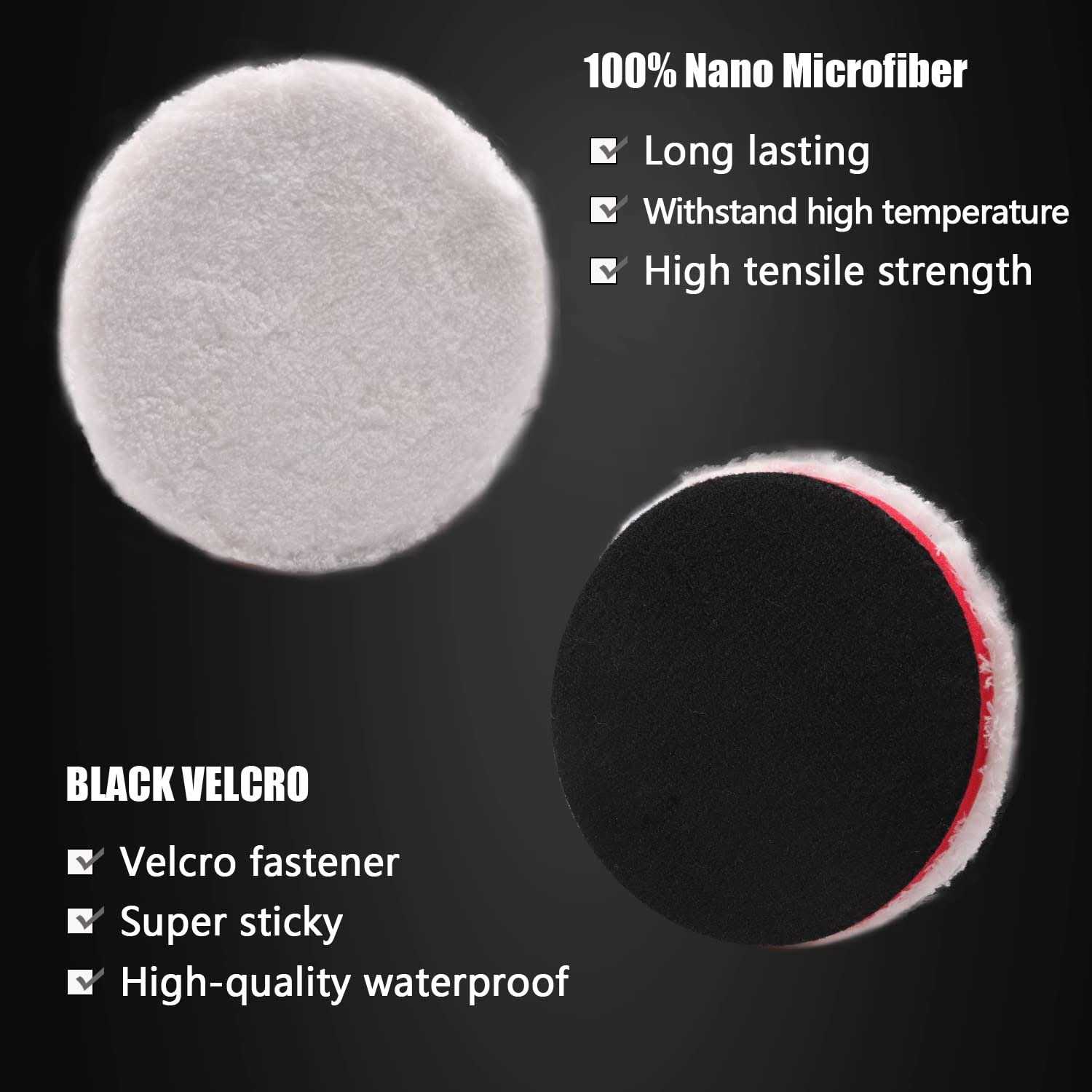 ZFE Buffing Polishing Pads Backing Plate Buffing Pads Polishing Pad Kit for Car - Image 5