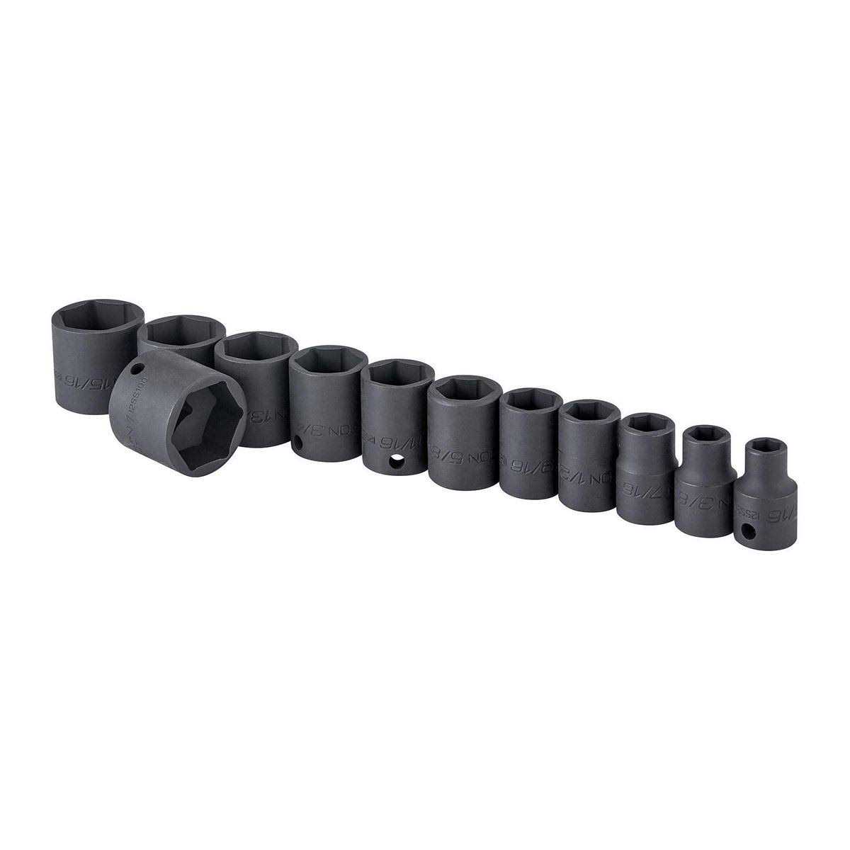 Icon 3/8 in. Drive SAE Professional Impact Socket Set