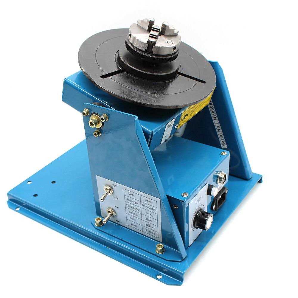 Rotary Welding Positioner 110V Light Duty Welder Turntable Table Mini 2.5 3 Jaw Lathe Chuck 10KG - Image 2