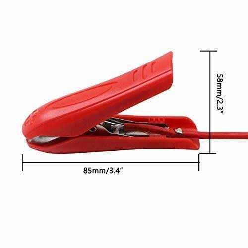 Cerrxian 3.2ft 12v 14awg Alligator Crocodile Clip to Sae Connector Quick Release Quick Disconnect Car Solar Power Charging Extension Cable,black - Image 4