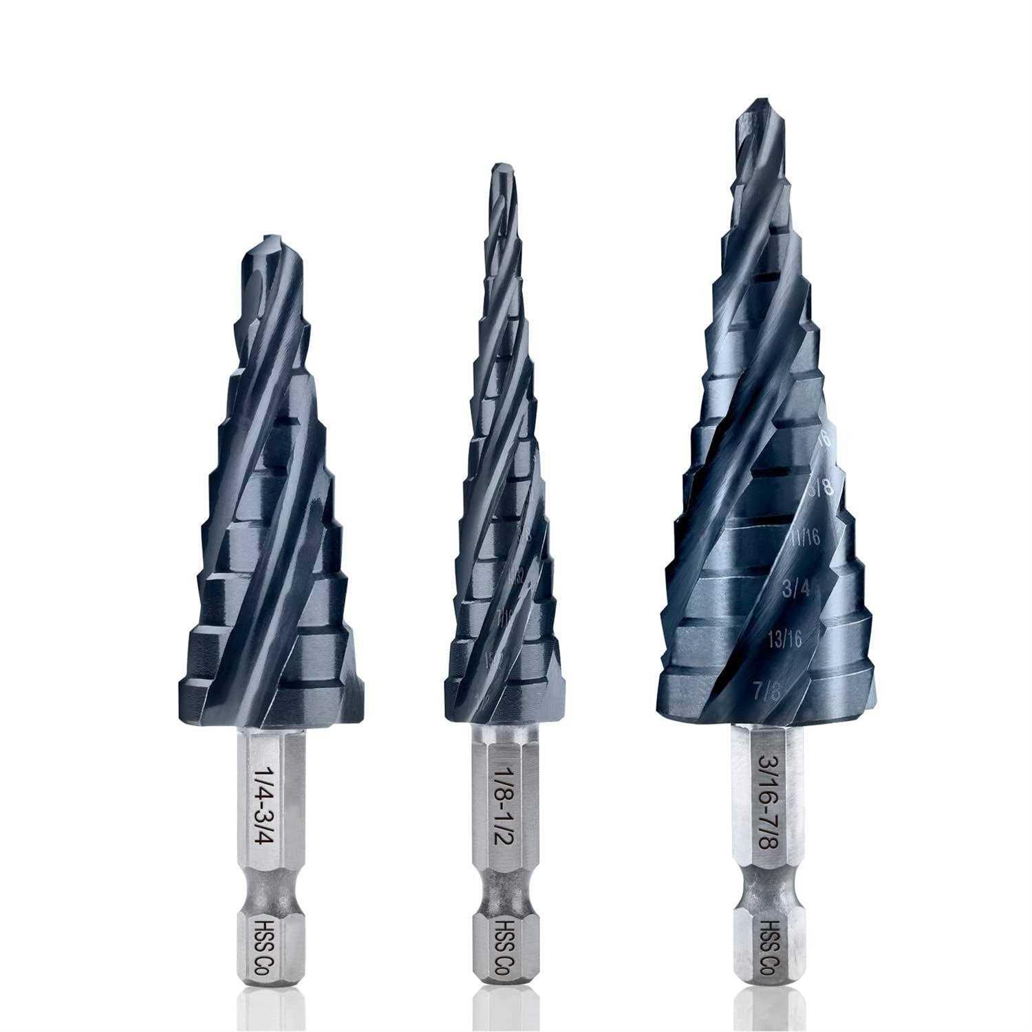 toolant M35 Cobalt Four Spiral Flute Step Drill Bit for Metal - Image 4
