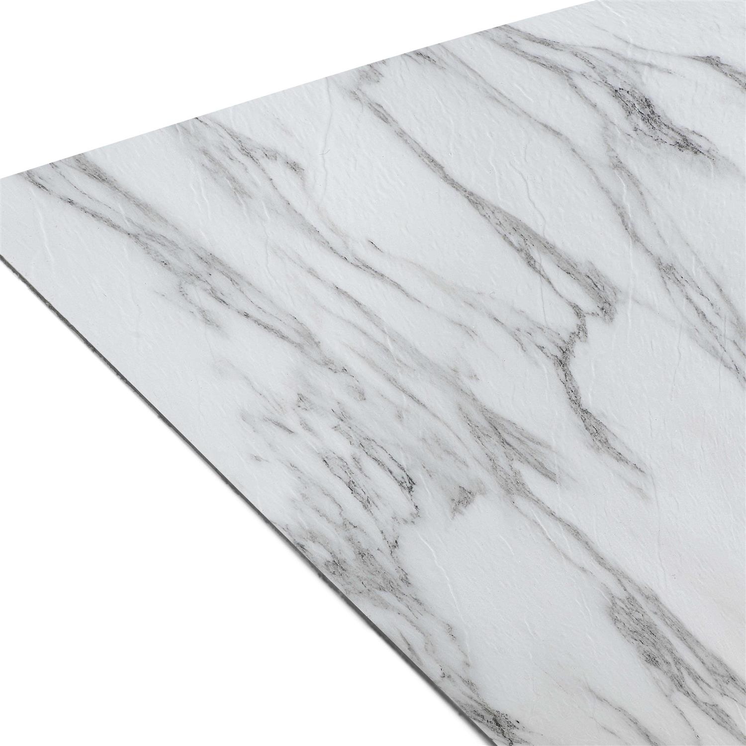 Achim Nexus Bianco Marble Self Adhesive Vinyl Floor Tile - Image 3