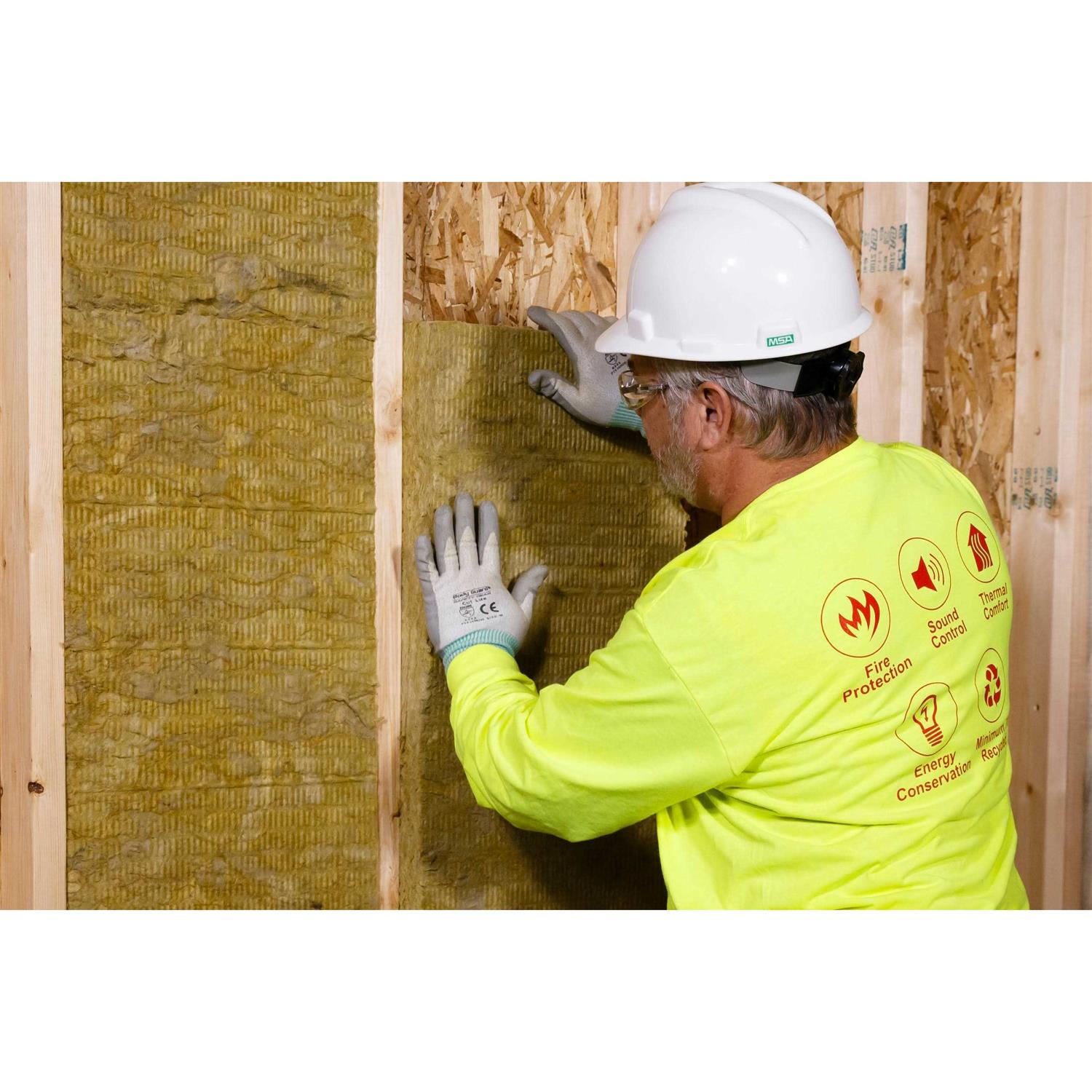 Owens Corning 15 in. x 47 in. R15 Thermafiber Fire and Sound Guard Plus Mineral Wool Insulation Batt - Image 4