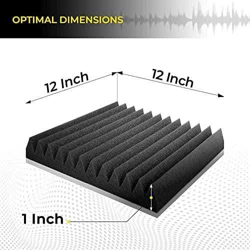 52 Pack Acoustic Panels 1 X 12 X 12 Inches - Image 3