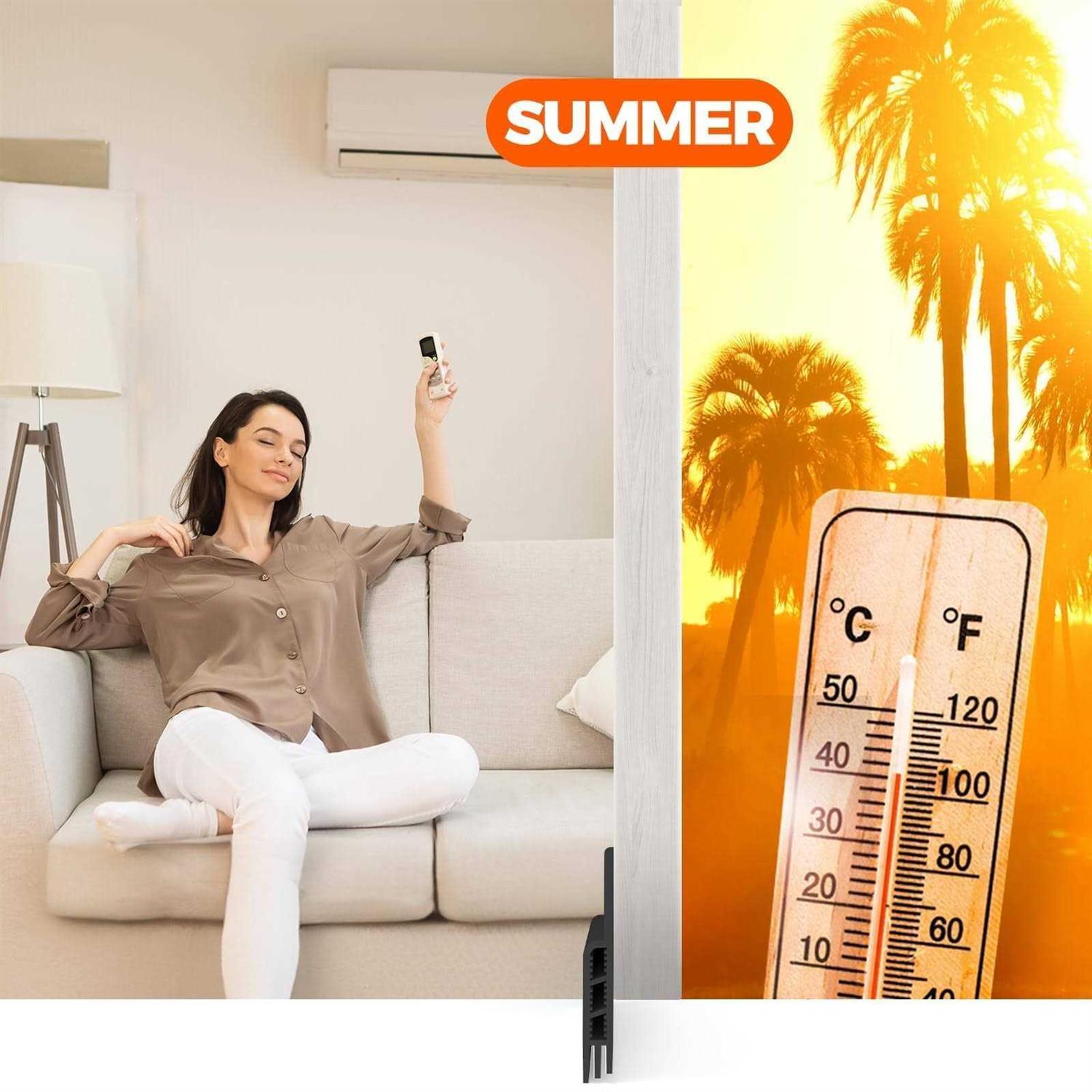 Holikme Door Draft Stopper Under Door Draft Blocker Insulator Door Sweep Weather Stripping Noise Stopper Strong Adhesive 39 Length - Image 2