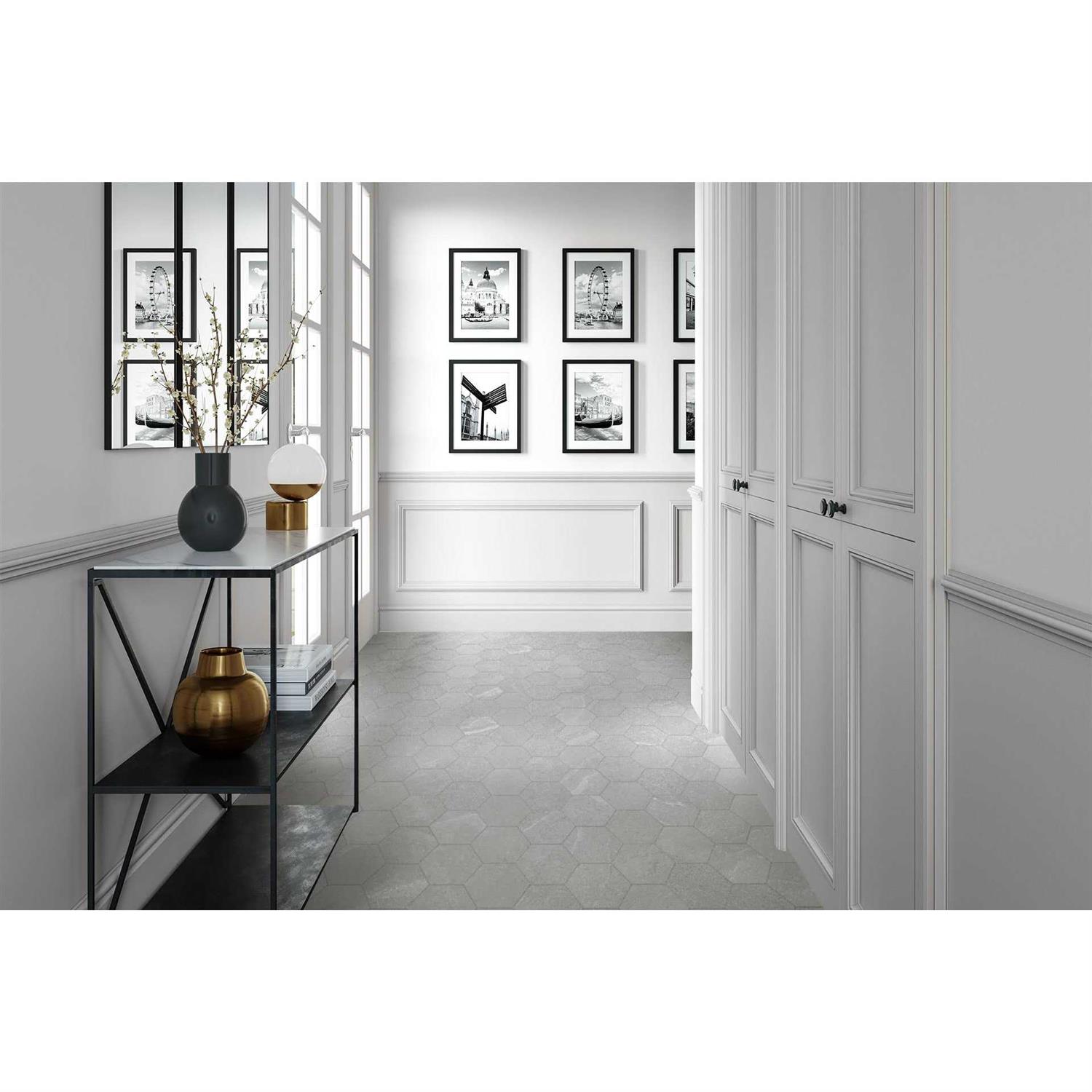 Satori Gios Hexagon 8-in x 10-in Matte Porcelain Floor and Wall Tile 1001 - Image 4