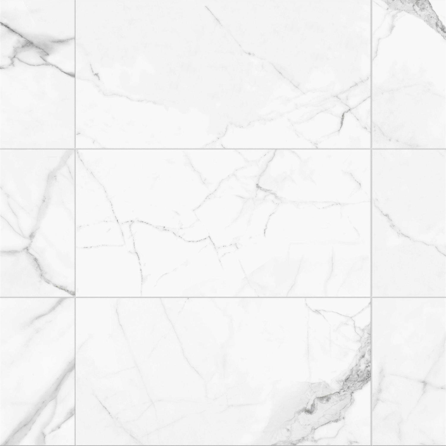 Satori Statuario 12-in x 24 Porcelain Marble Look Floor and Wall Tile 1001