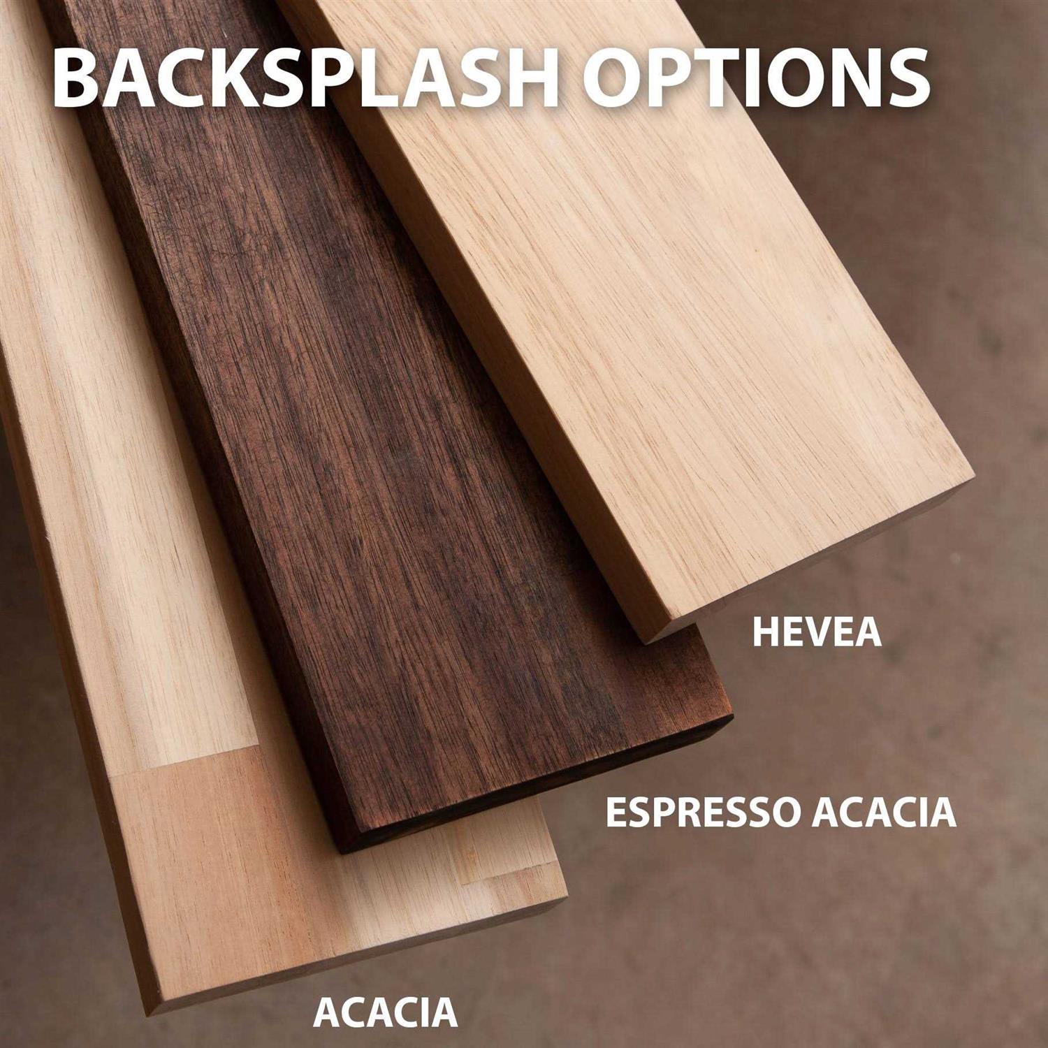 allen + roth Natural Straight Butcher Block Rubberwood Countertop AR1525FJRW-48 - Image 3