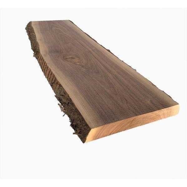 Swaner Hardwood 2 in. x 8 in. to 12 in. x Walnut Live Edge Sawn Board - Image 5