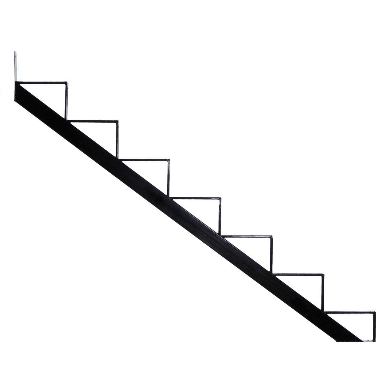 Pylex 13907 7 Steps Steel Stair Stringers black