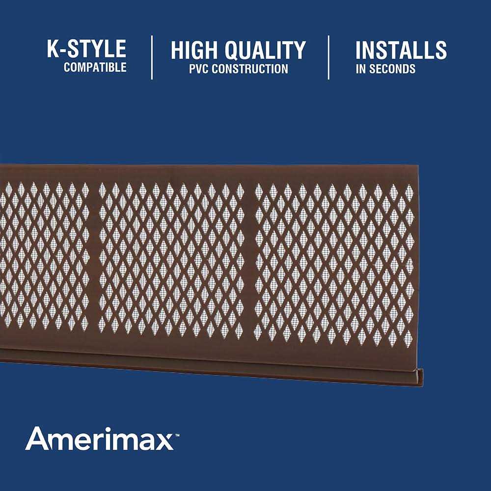Amerimax 86379 Brown Snap-in Gutter Filter - Image 3
