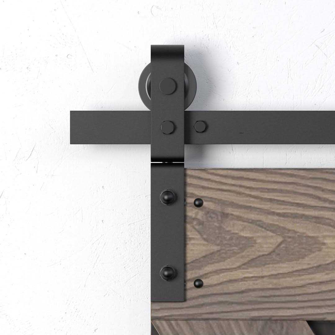 Coast Sequoia Embossing Bi-Fold Barn Door With Sliding Hardware Kit Coast Sequoia Finish - Image 5