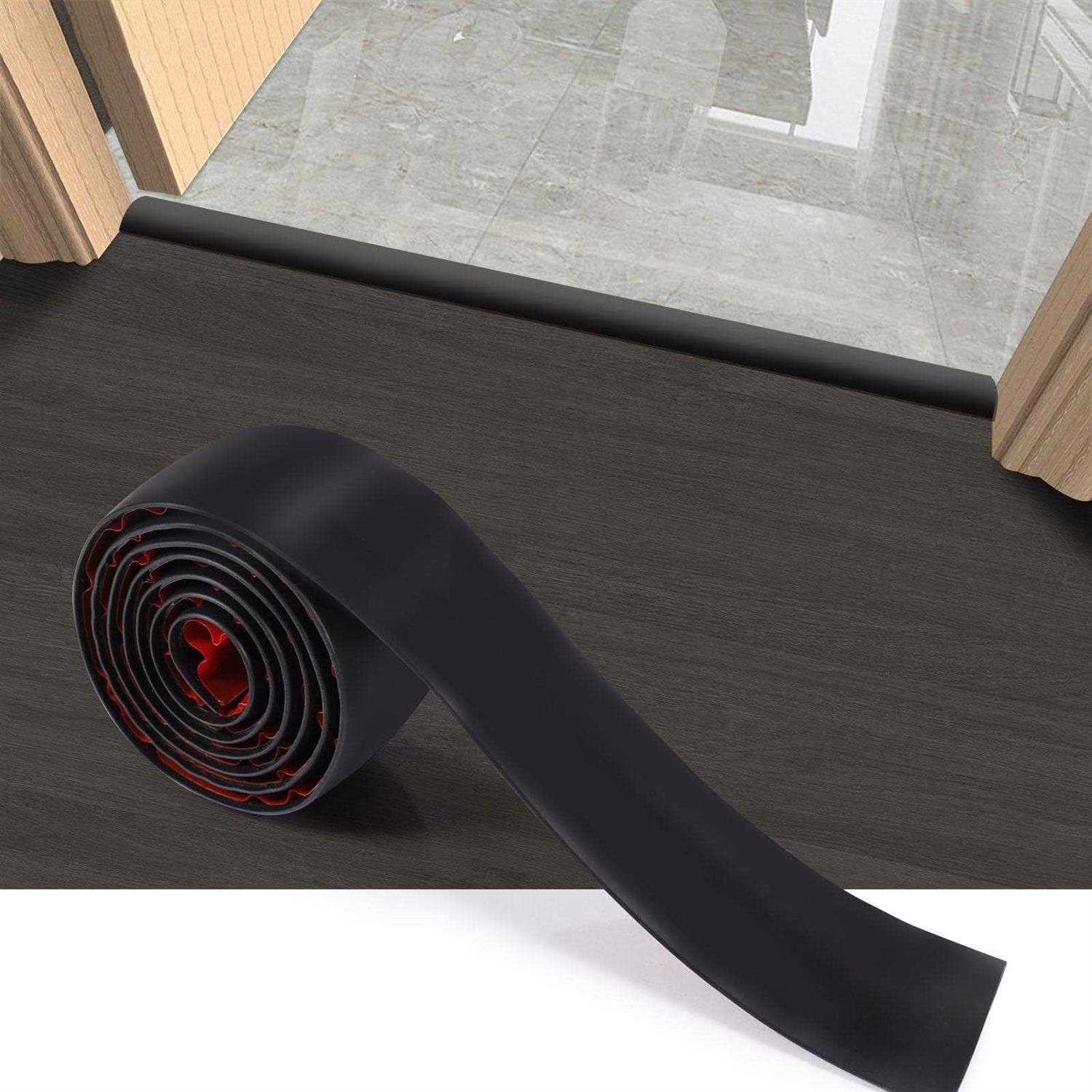 Floor Transition Strip 3.3 Ft Self Adhesive Vinyl Flooring Transition Strips Wood to Tile Floor Divider Strip for Joining Floor Gaps Tiles Carpet