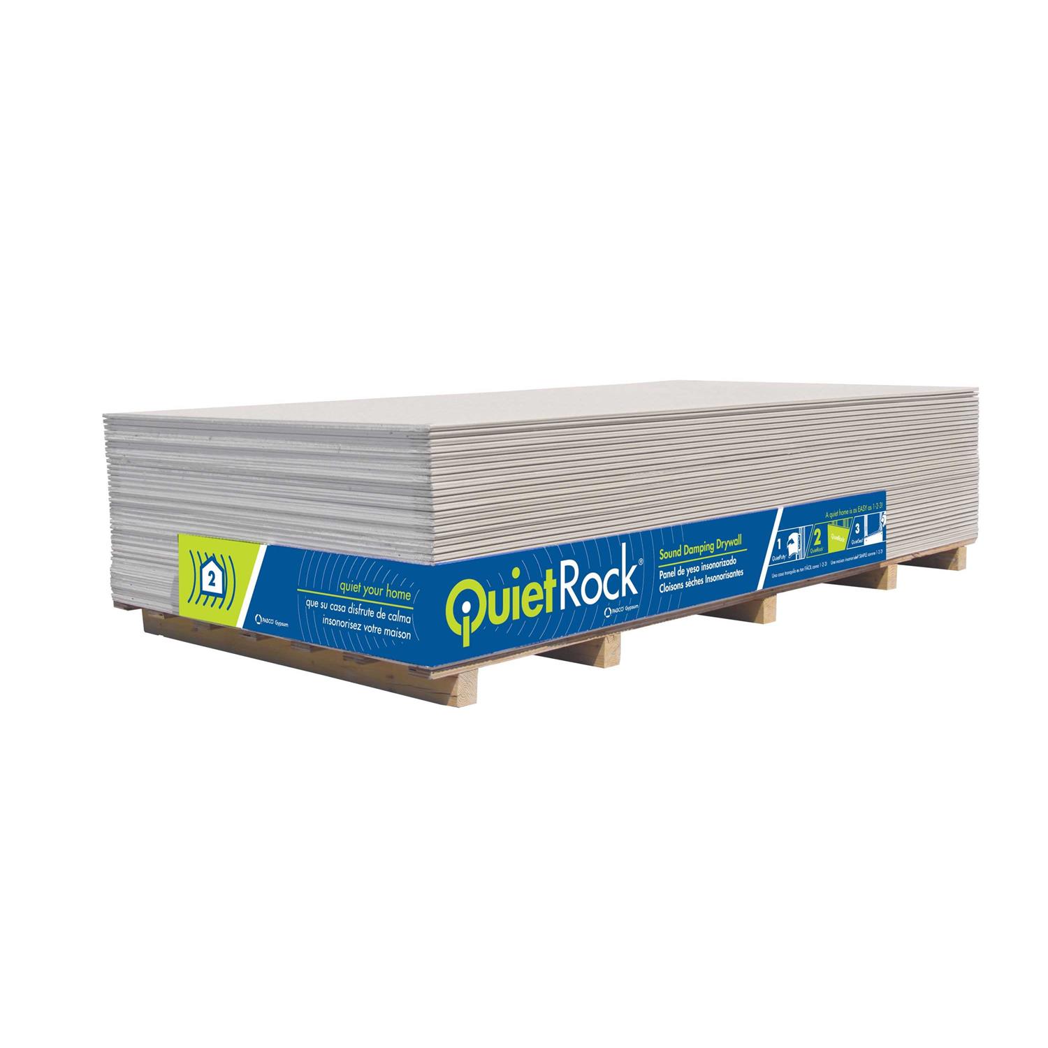 QuietRock 1/2-in x 4-ft x 8-ft 500 Regular Drywall Panel