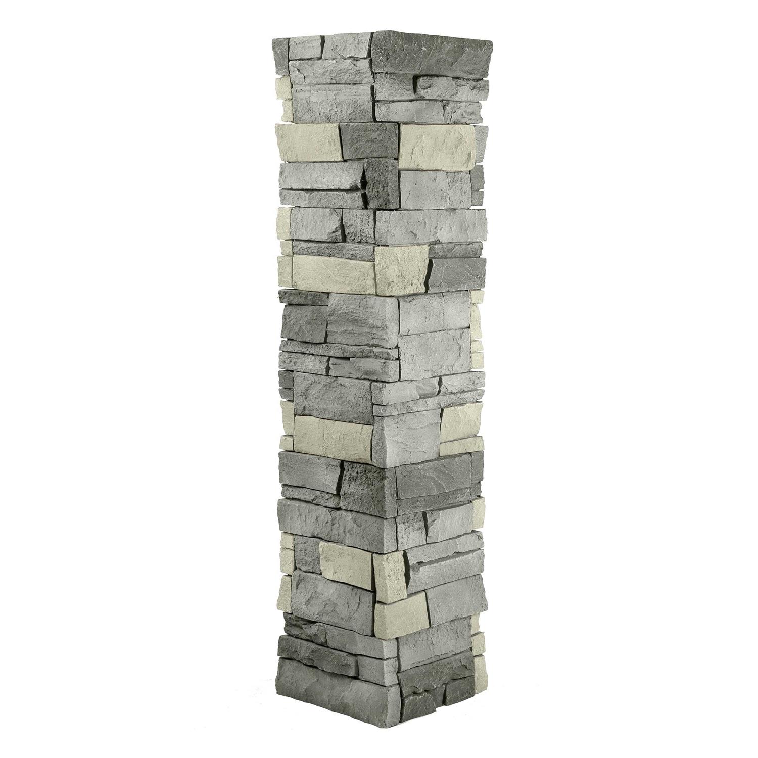 GenStone Faux Stacked Stone Pillar Panel