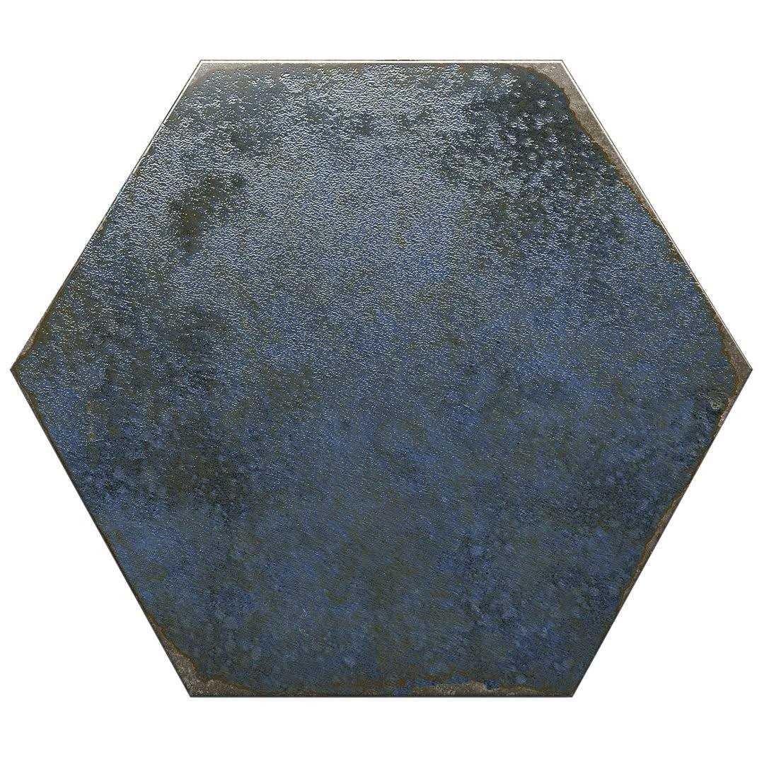 Mandalay Hex 9.13 in. x 10.51 in. Polished Concrete Look Porcelain Floor and Wall Tile Ivy Hill Tile - Image 2