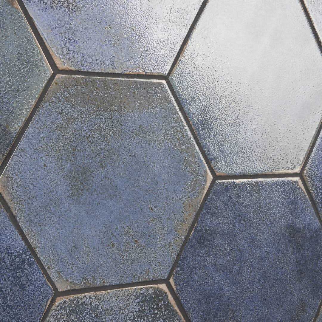 Mandalay Hex 9.13 in. x 10.51 in. Polished Concrete Look Porcelain Floor and Wall Tile Ivy Hill Tile - Image 5