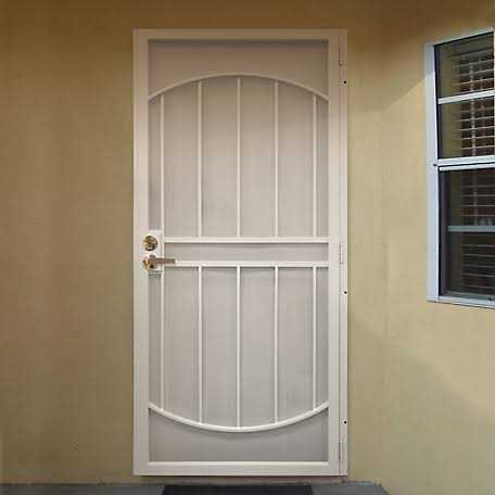 Unique Home Designs 36 in. x 96 in. Arcada Surface Mount Steel Security