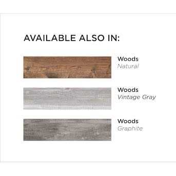 allen + roth Woods Gray 6-in x 24-in Glazed Porcelain Wood Look Floor and Wall Tile 17WO15 - Image 4