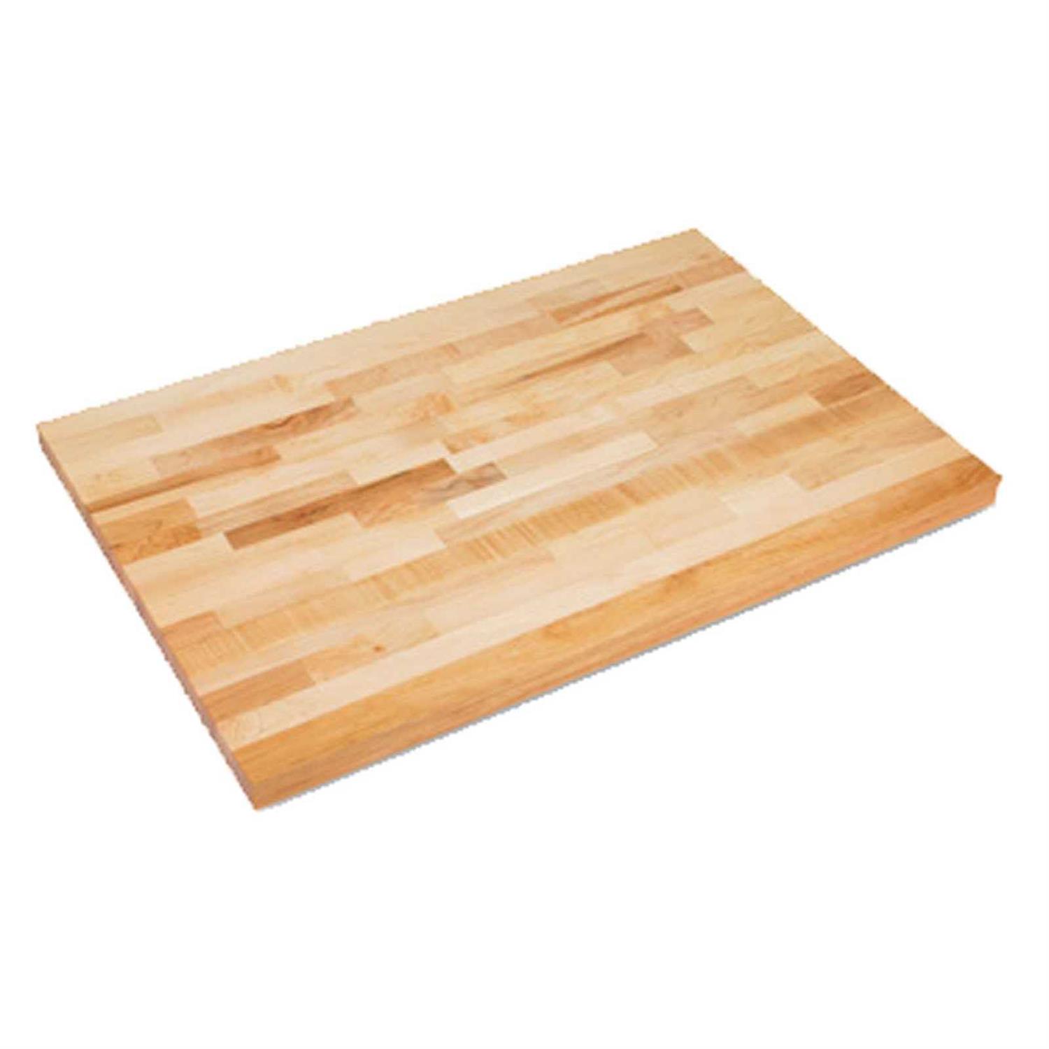 48W x 30D x 1-3/4 Thick Maple Butcher Block Square Edge Workbench Top - Image 3