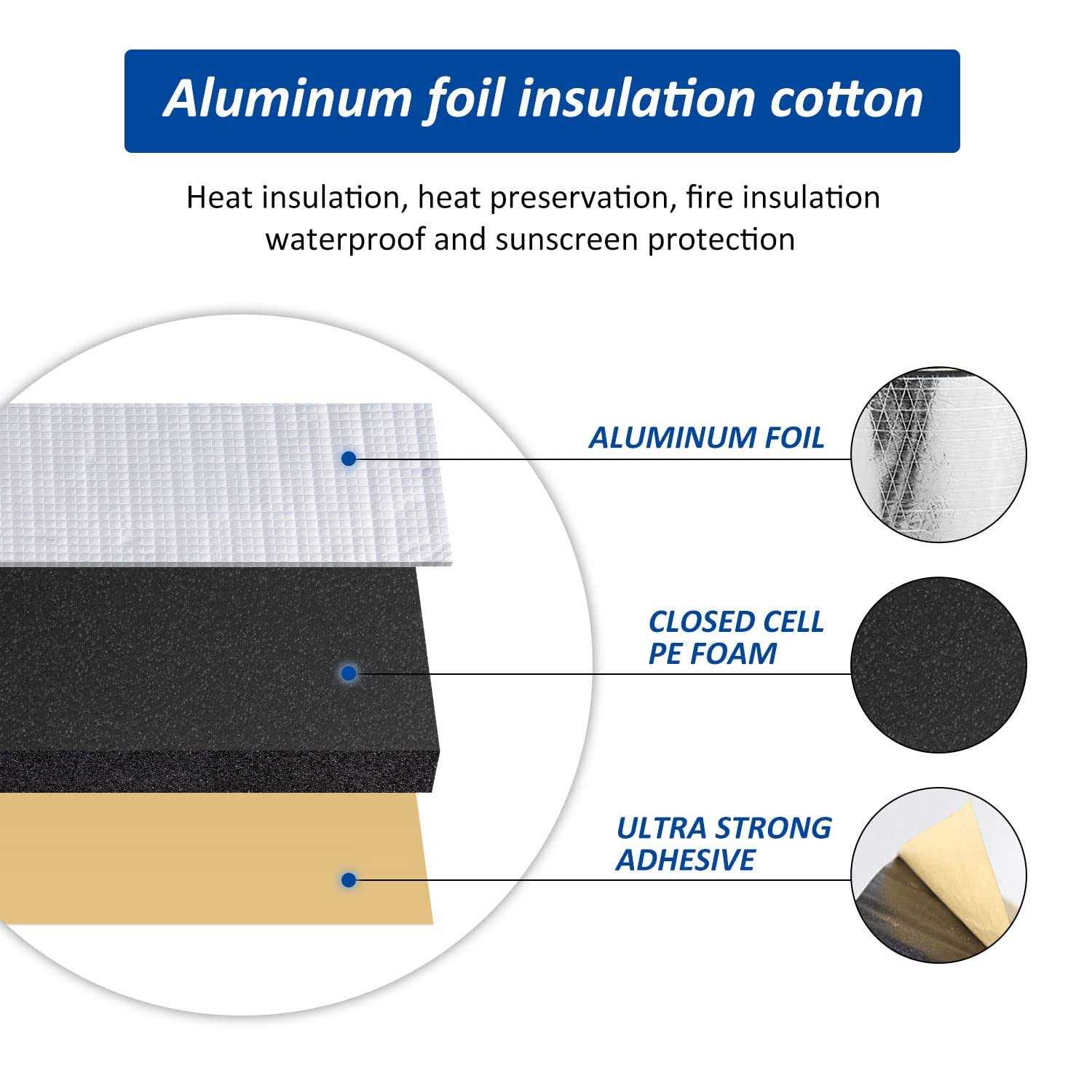 Car Heat Sound Deadening Insulation Mat - 197 Mil Automobile Sound Deadening & Heat Insulation Material for Auto Hood Engine Roof Door - Image 4