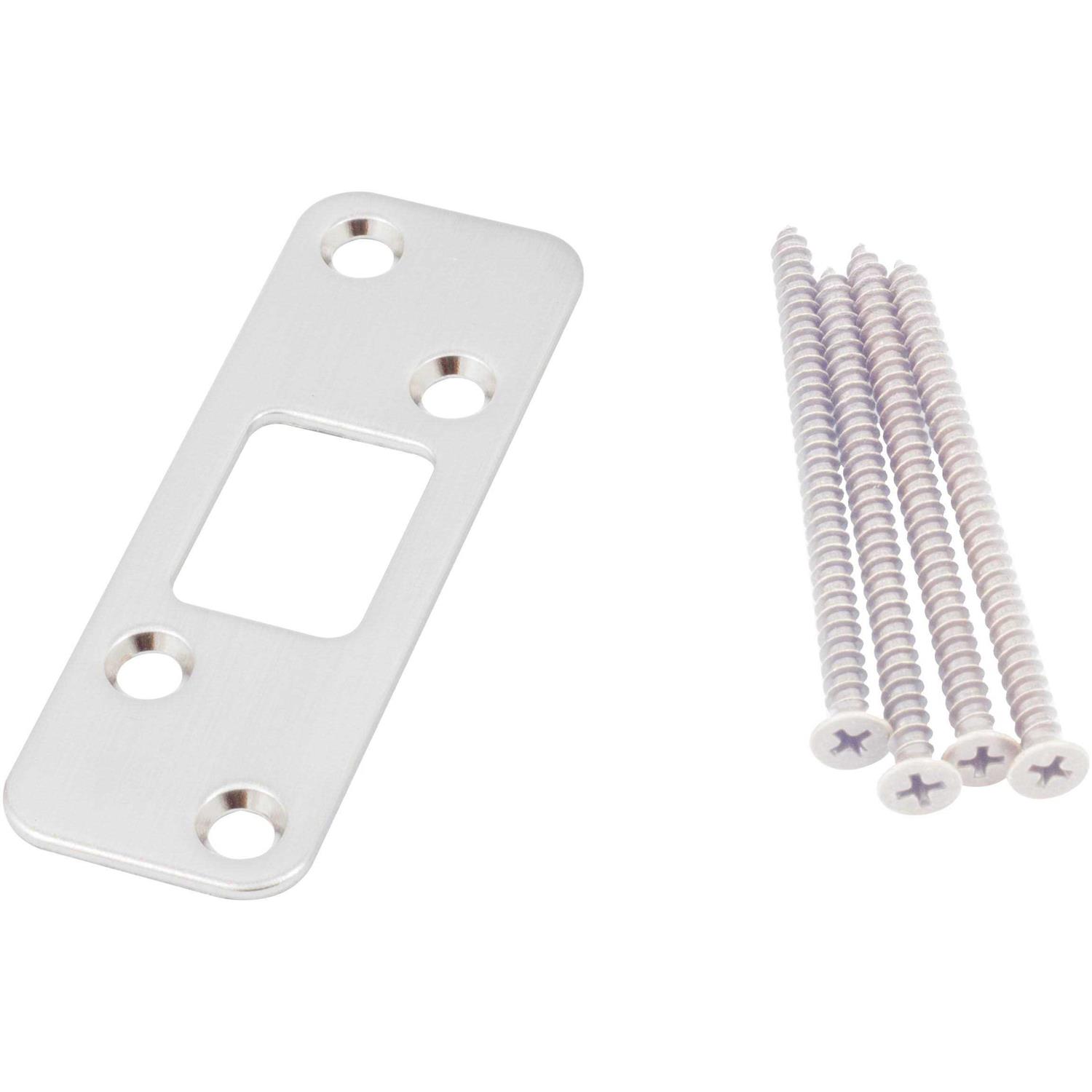 Stone Harbor Hardware Round Corner Deadbolt Strike Plate Center-to-Center - Image 3