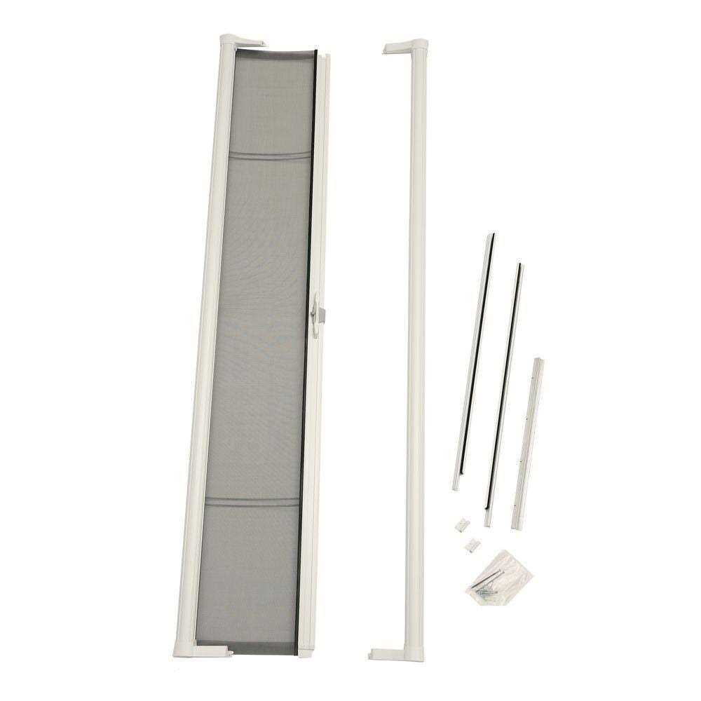 Larson 78 in. Brisa White Retractable Screen Door for Sliding Door