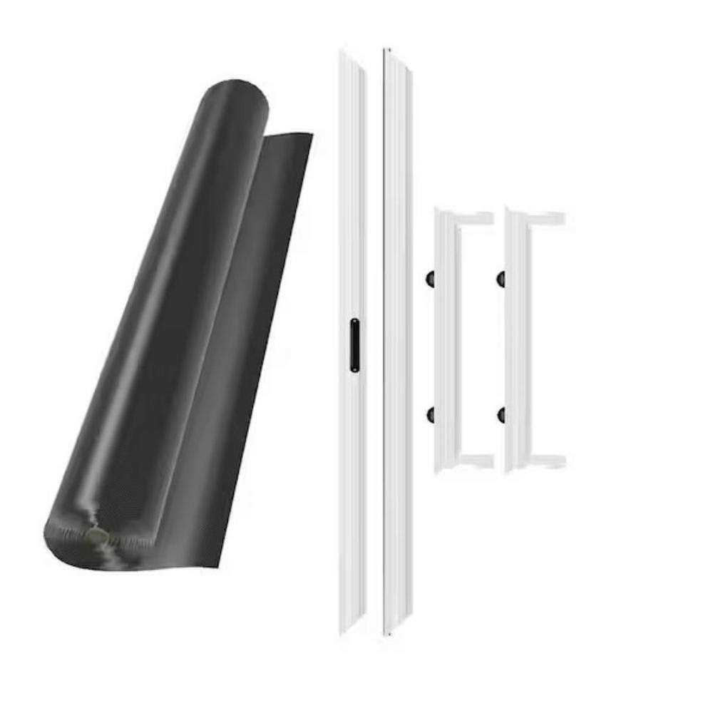 RITESCREEN Knock Down 80 in. White Aluminum Sliding Screen Door - Image 3