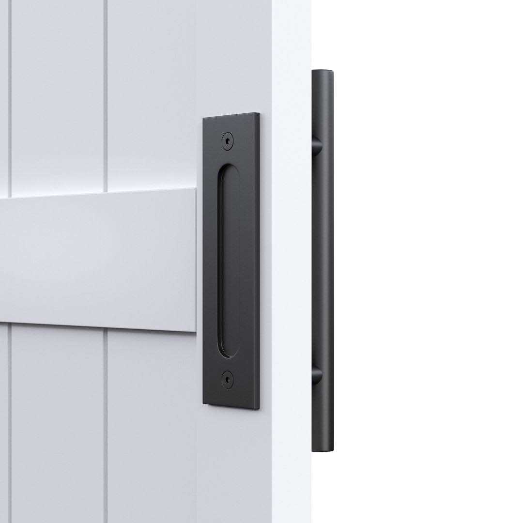 Sanding 30in./36in./42in./48in.x 84in.MDF Barn Door with Sliding Hardware Kit ,Covered with Water-Proof PVC Surface - Image 5