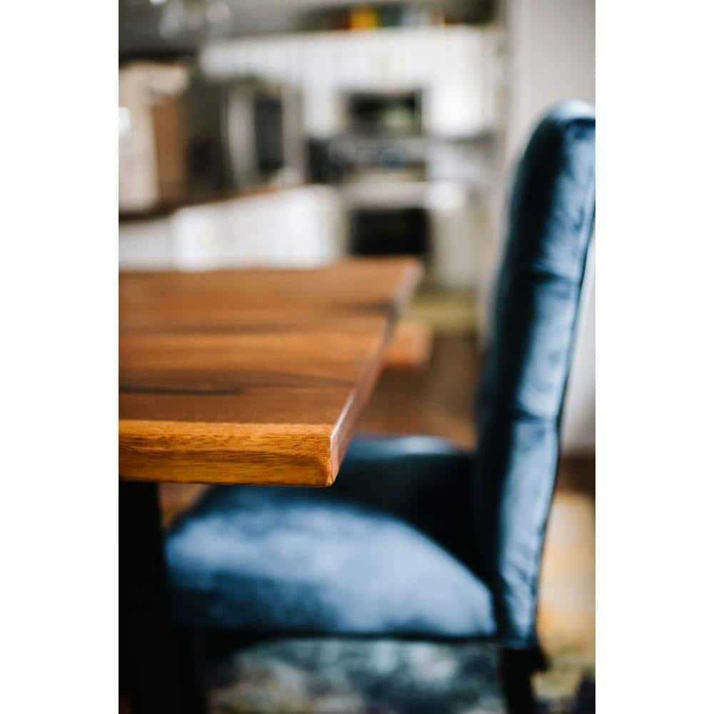 Hardwood Reflections D Unfinished Saman Solid Wood Butcher Block Countertop With Live Edge - Image 3