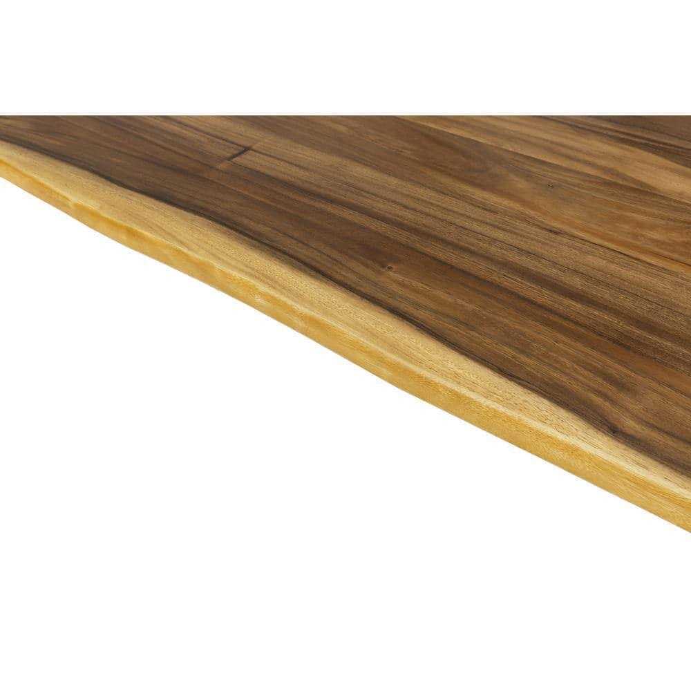 Hardwood Reflections D Unfinished Saman Solid Wood Butcher Block Countertop With Live Edge - Image 4