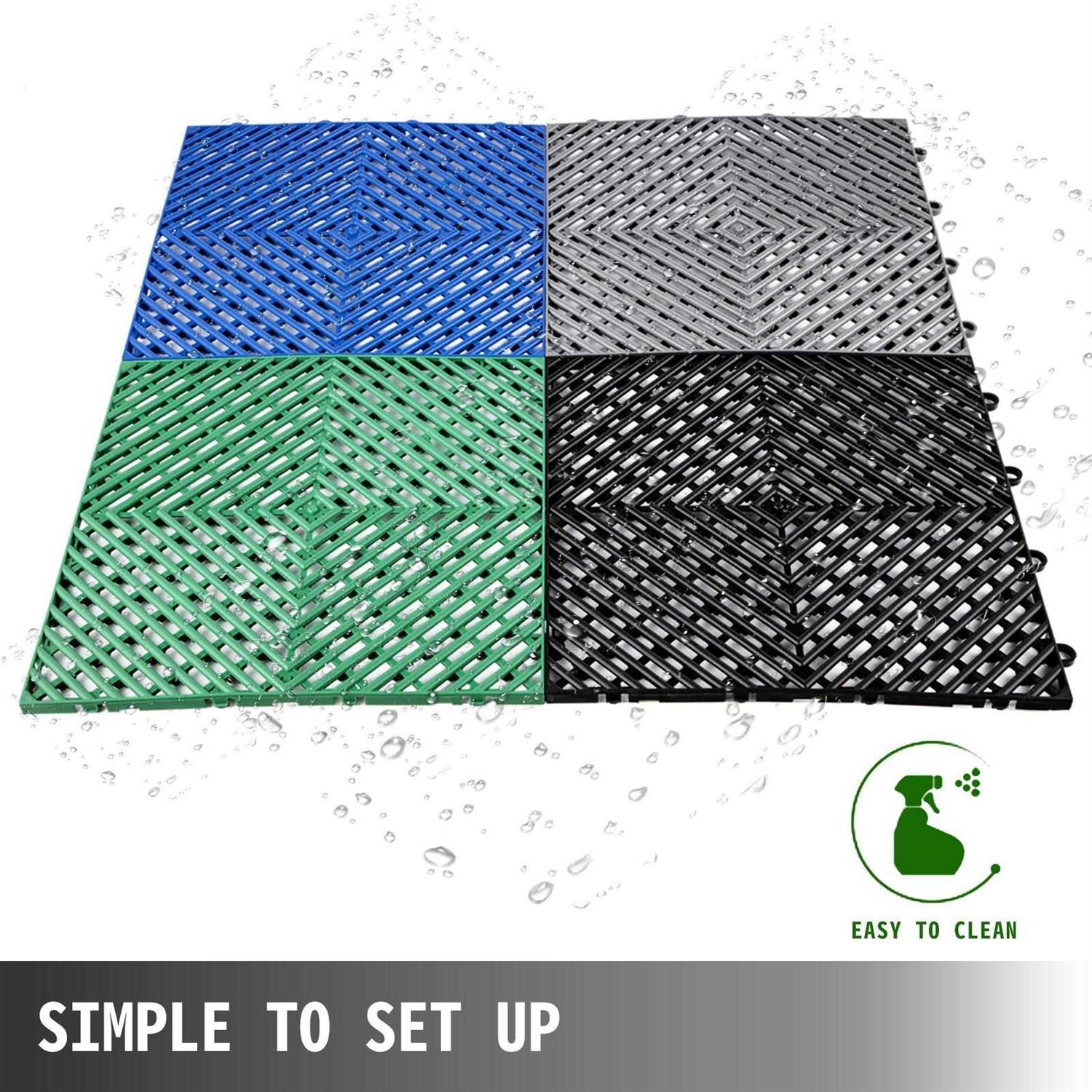 VEVOR Drainage Tiles Interlocking Plastic Tiles 12x12x0.5 inches - Image 5
