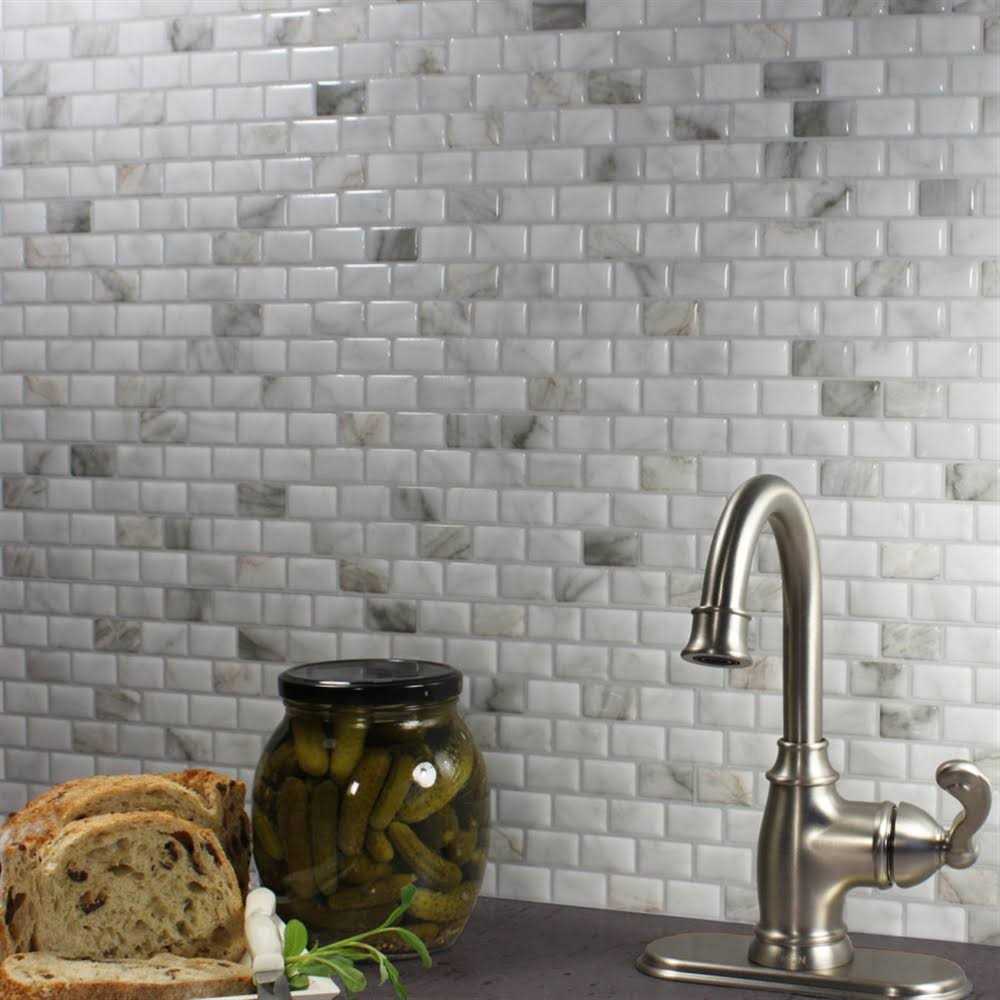Smart Tiles Ravenna Bianco 9.8 in. X 9.74 in. Peel and Stick Backsplash for Kitchen - Image 4