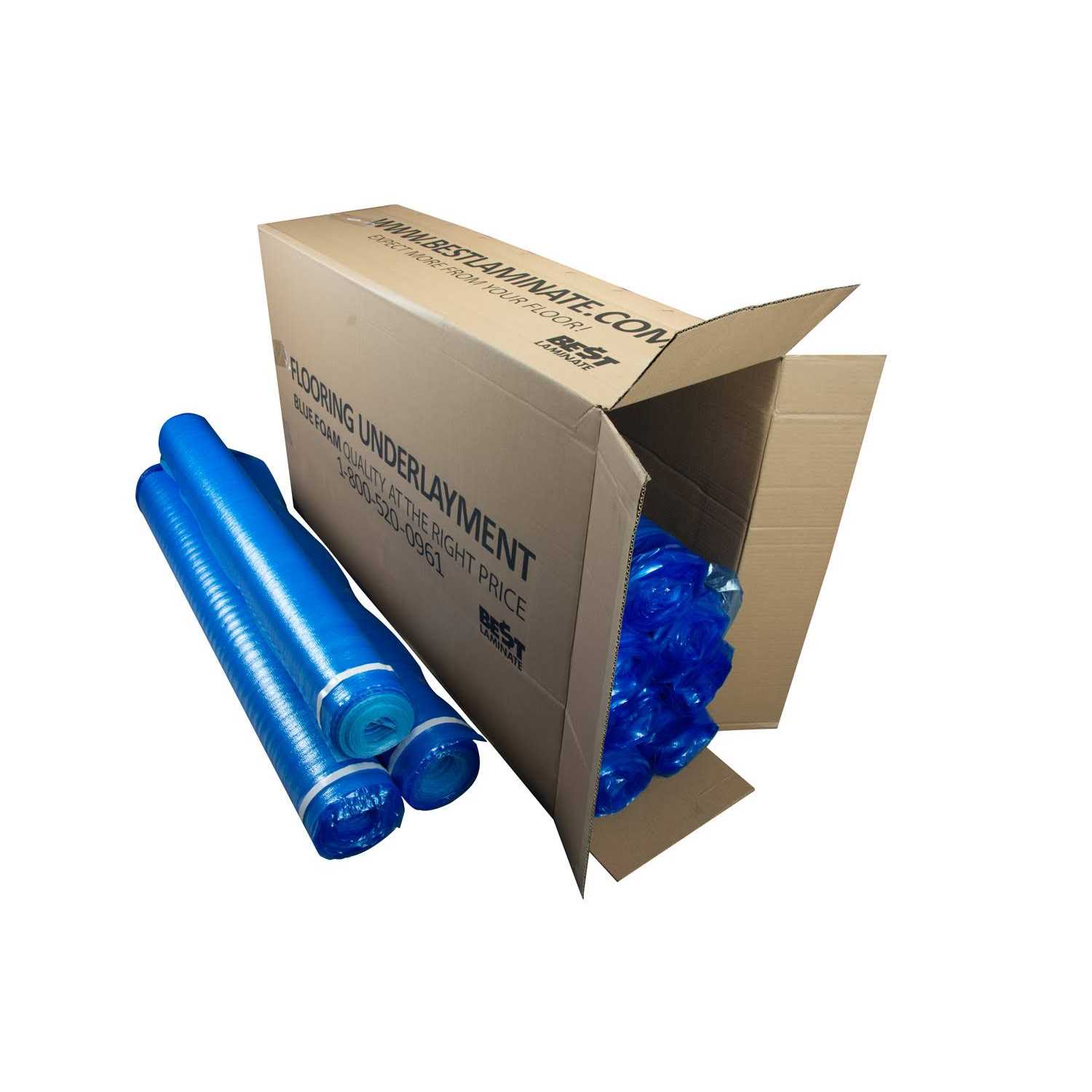 Bestlaminate 3in1 Vapor Barrier Flooring Underlayment w/Overlap and pre-Attached Tape Strip - Image 5