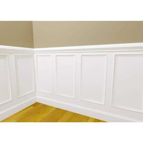Alexandria Moulding 84 in. Primed Pine Finger-Jointed Panel Cap Moulding - Image 3