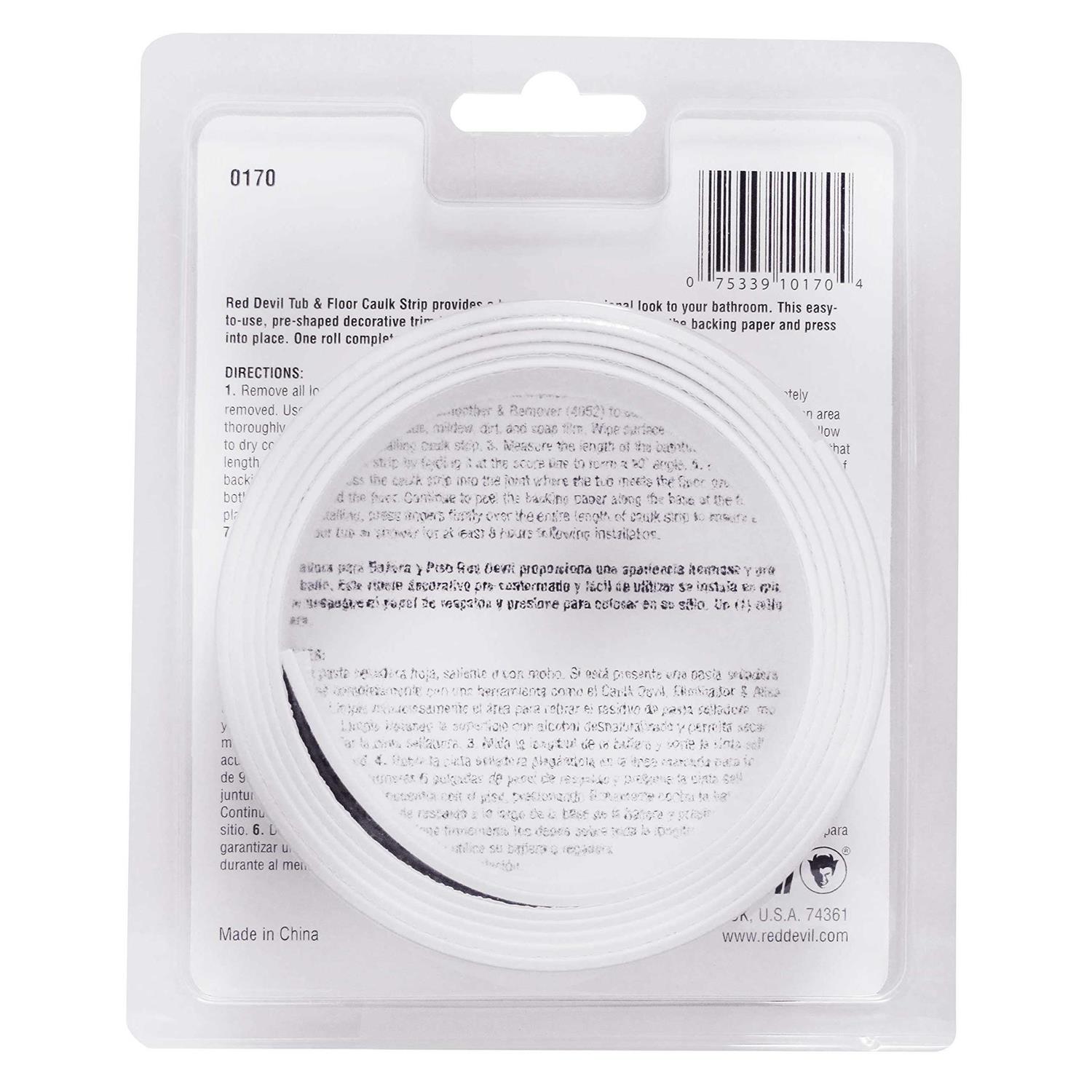 Red Devil 0170 Tub & Floor Caulk Strip - Image 3