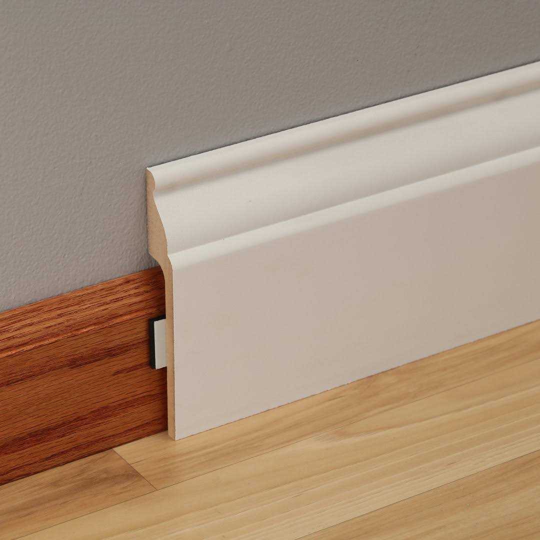 ORNAMENTAL CoverTrim 7/8 in. x 5-1/4 in. x 96 in. MDF Baseboard Molding - Image 2