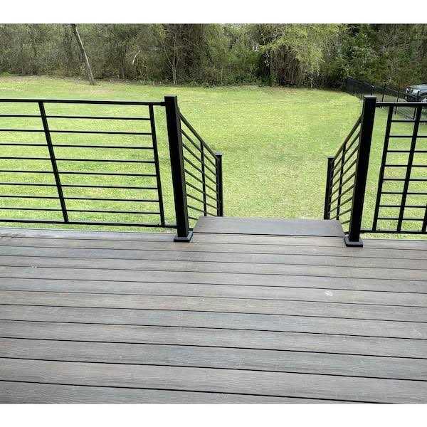 Fortress Fe26 Axis H x Black Steel Railing Stair Panel - Image 4