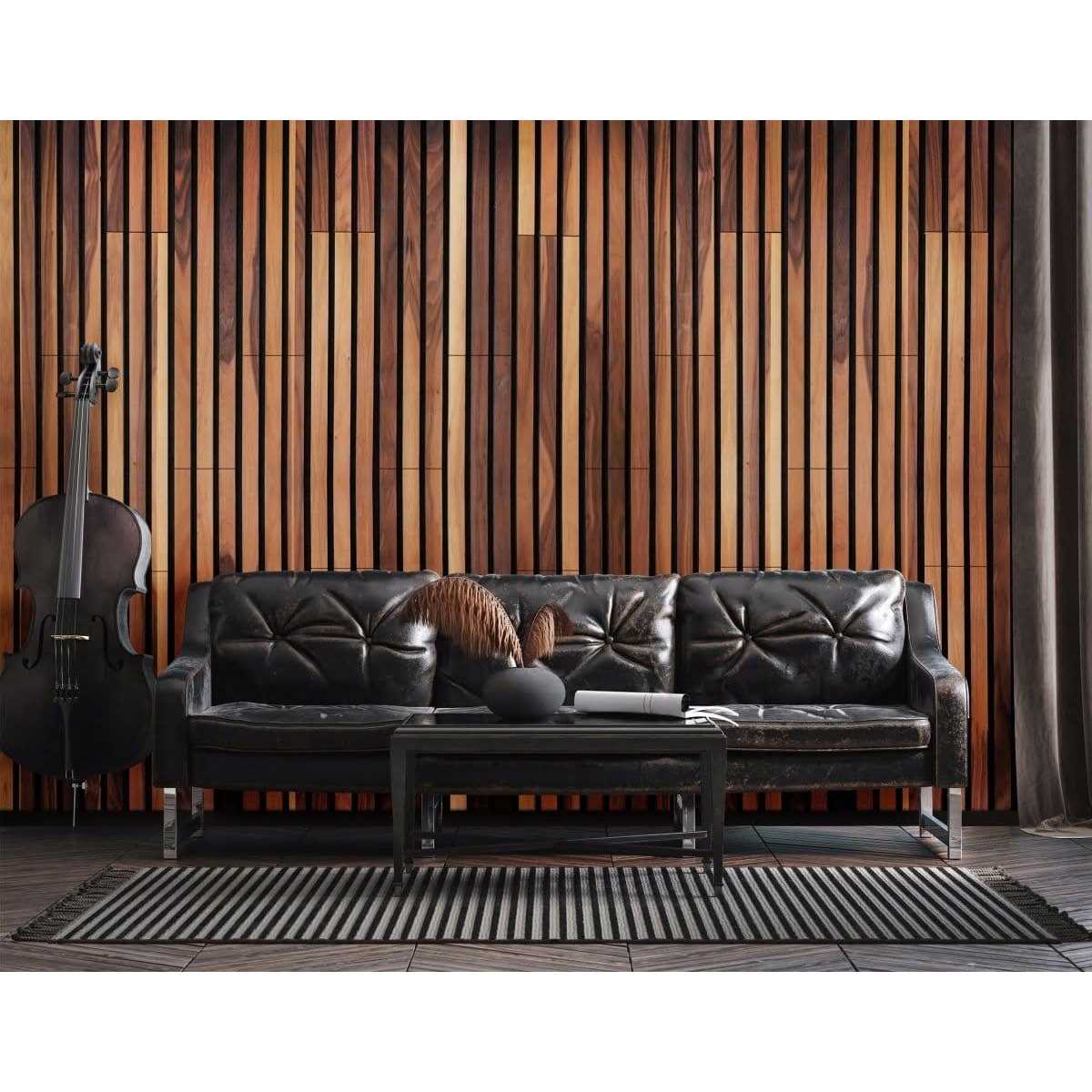 Peel & Stick Acoustic Wall Panels Oak